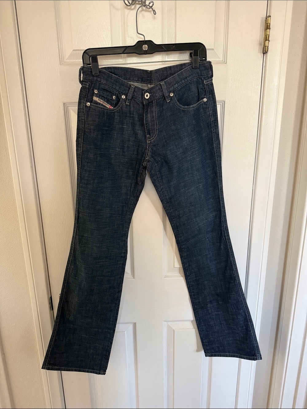 Diesel Navy and White Denim Jeans with Branded Interior Label